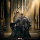 Illustration for article titled The new Black Panther poster is having a staring contest with you